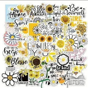 45 Stickers | No Repeats | Durable | Reusable | Waterproof | Brand New